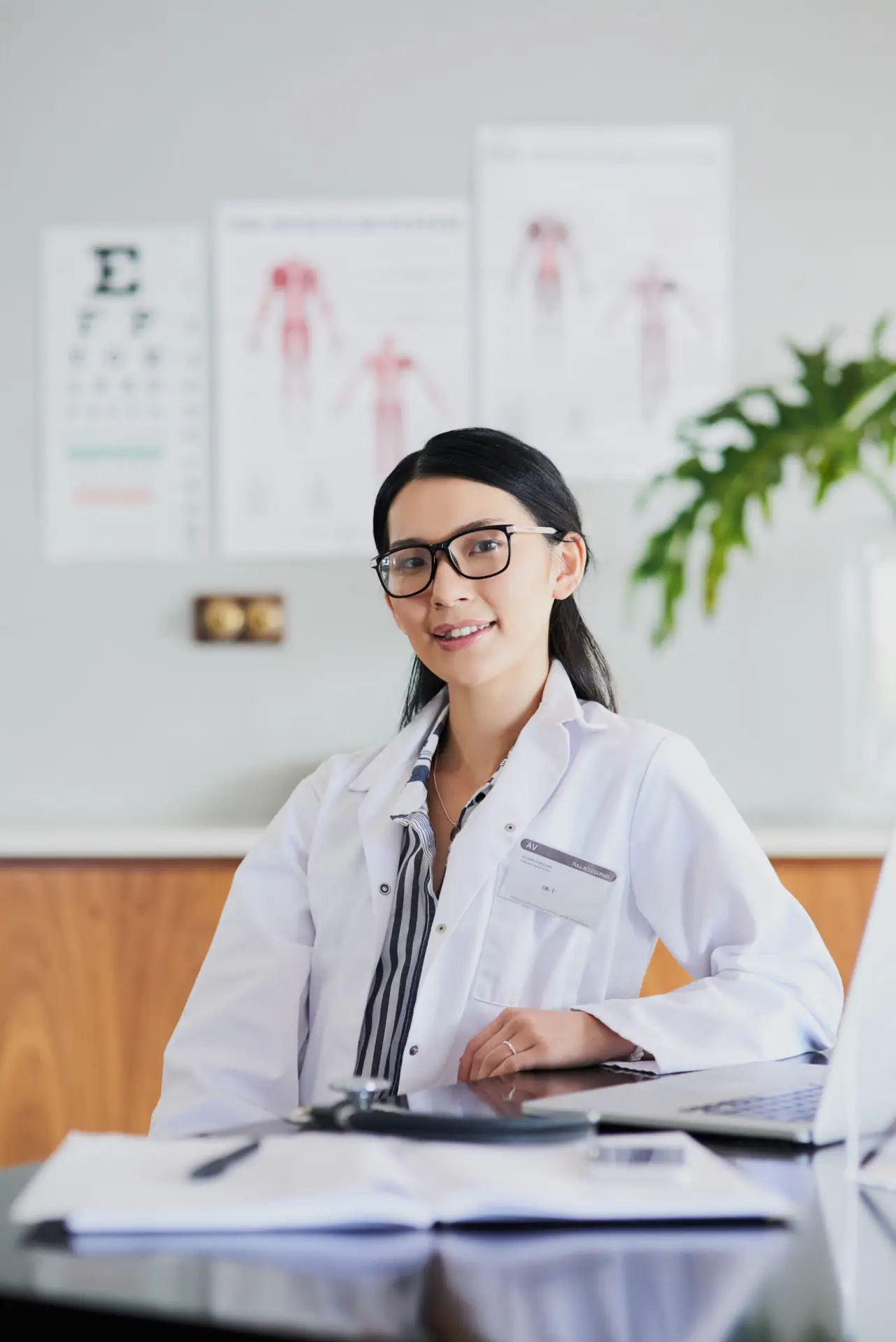 Doctor smiling in clinic